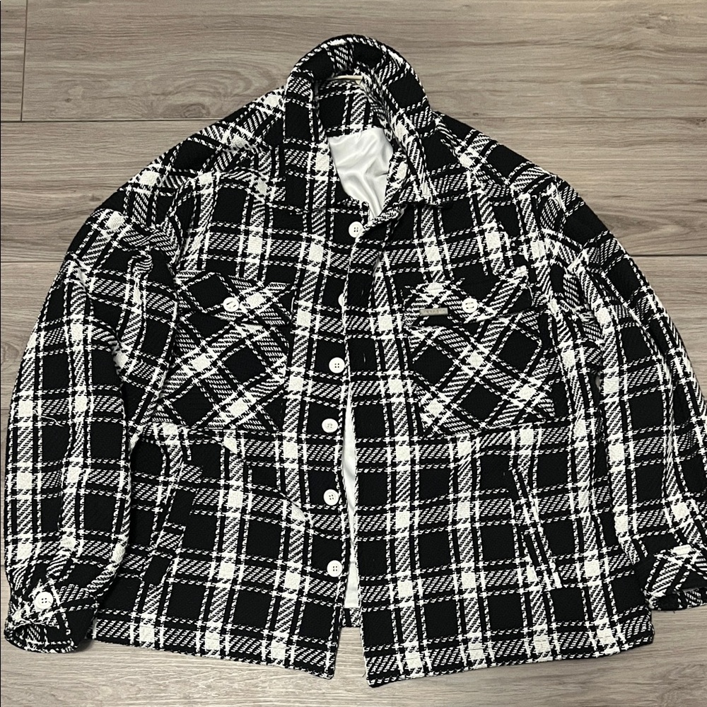YoungLA Monochrome Plaid Jacket